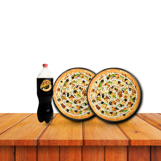 Deal # 6 : 2 Large Pizza (SPF) + 1.5 litr Drink