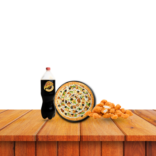 Deal # 1:  Small Pizza (SPF)+5 Pcs Hotshots +1 Reg Drink
