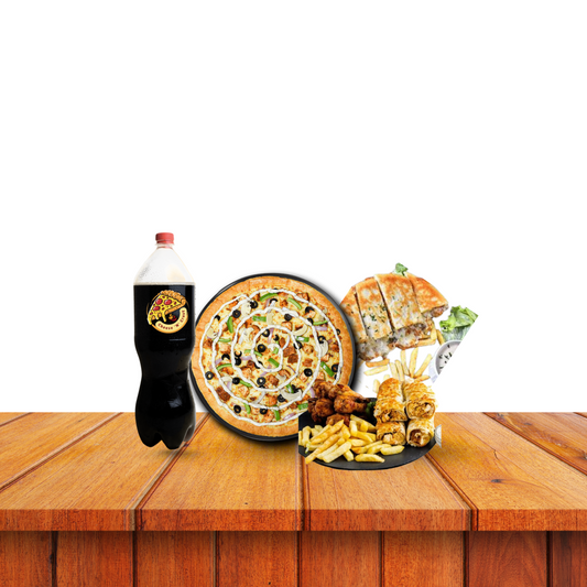 Deal # 4: 1 Large Pizza (SPF) + 1 Platter / 1 Calzone Chunk