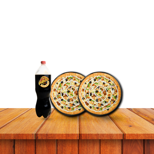 Deal # 5 : 2  Medium pizza (SPF) + 1.5 litr Drink